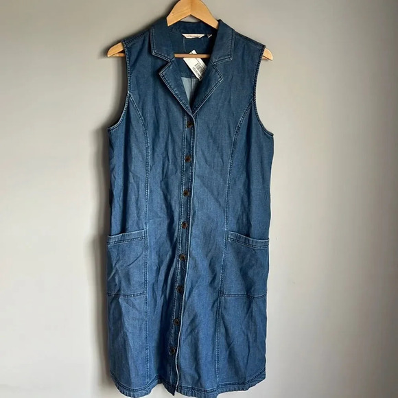 NEW Soft Surroundings Women High Point Shirtdress - Picture 2 of 11